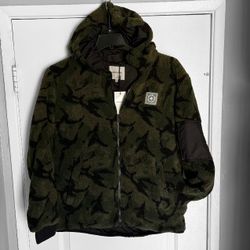 Men's Jacket XL Army Sherpa