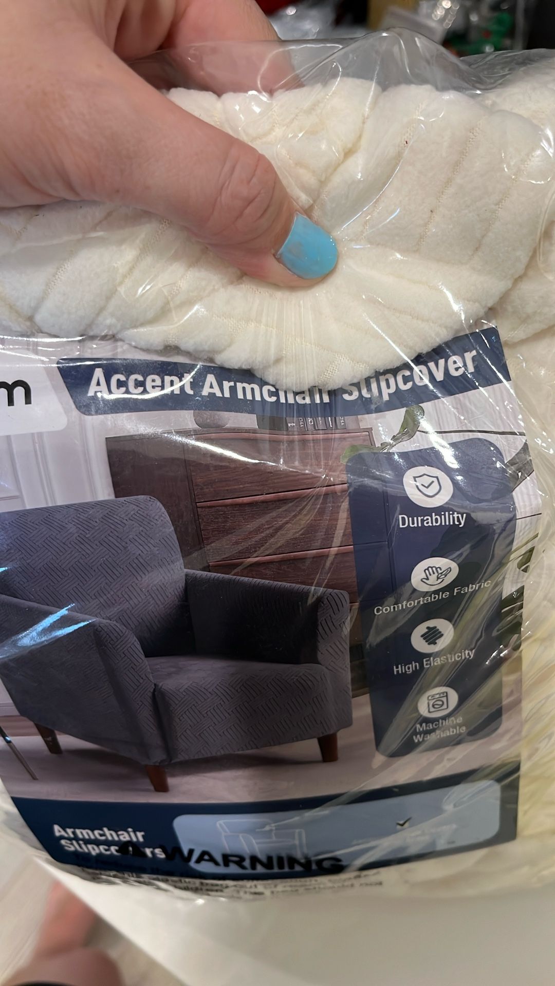 Accent armchair, slip cover