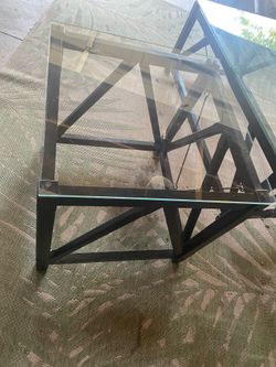 Glass top tables