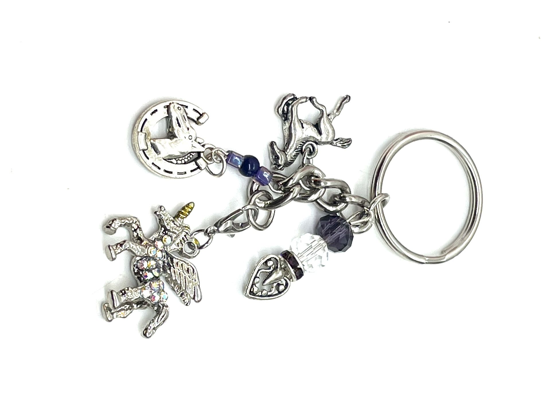 Rhinestone Charm Keychain!!