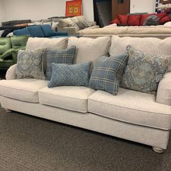 Traemore Linen Sofa And Loveseat$10 Down payment,financing and Delivery Available