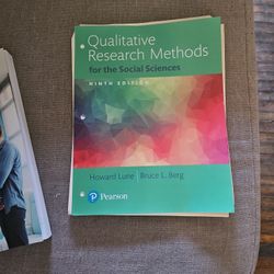 Qualitative Research Methods For The Social Sciences 9th Edition
