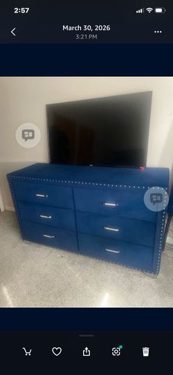 Queen bedroom set royal blue
