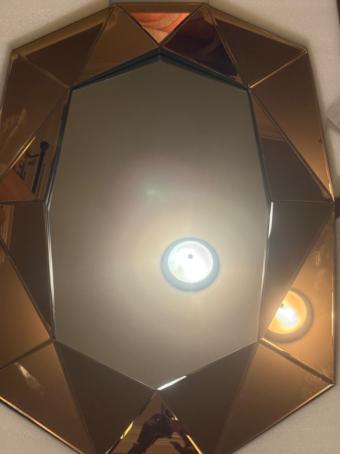 Mirror bronze brown colored
