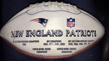 New England Patriots NFL limited edition 1 of 10,000 football