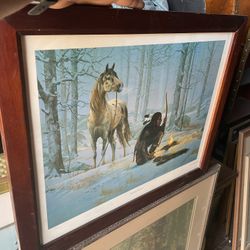 "Broken Silence,"  Hermon Adams Native American Print 