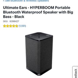 Ultimate Ears HYPERBOOM Portable Bluetooth Waterproof
