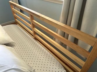 Ikea queen bed with a free clean mattress
