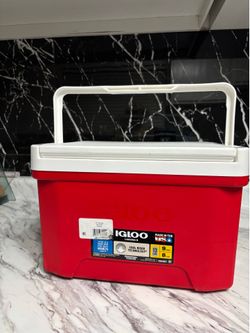Igloo Quart cooler in red.