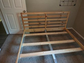 Tarva Ikea queen size bed frame