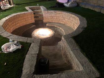 fire pits, and rock