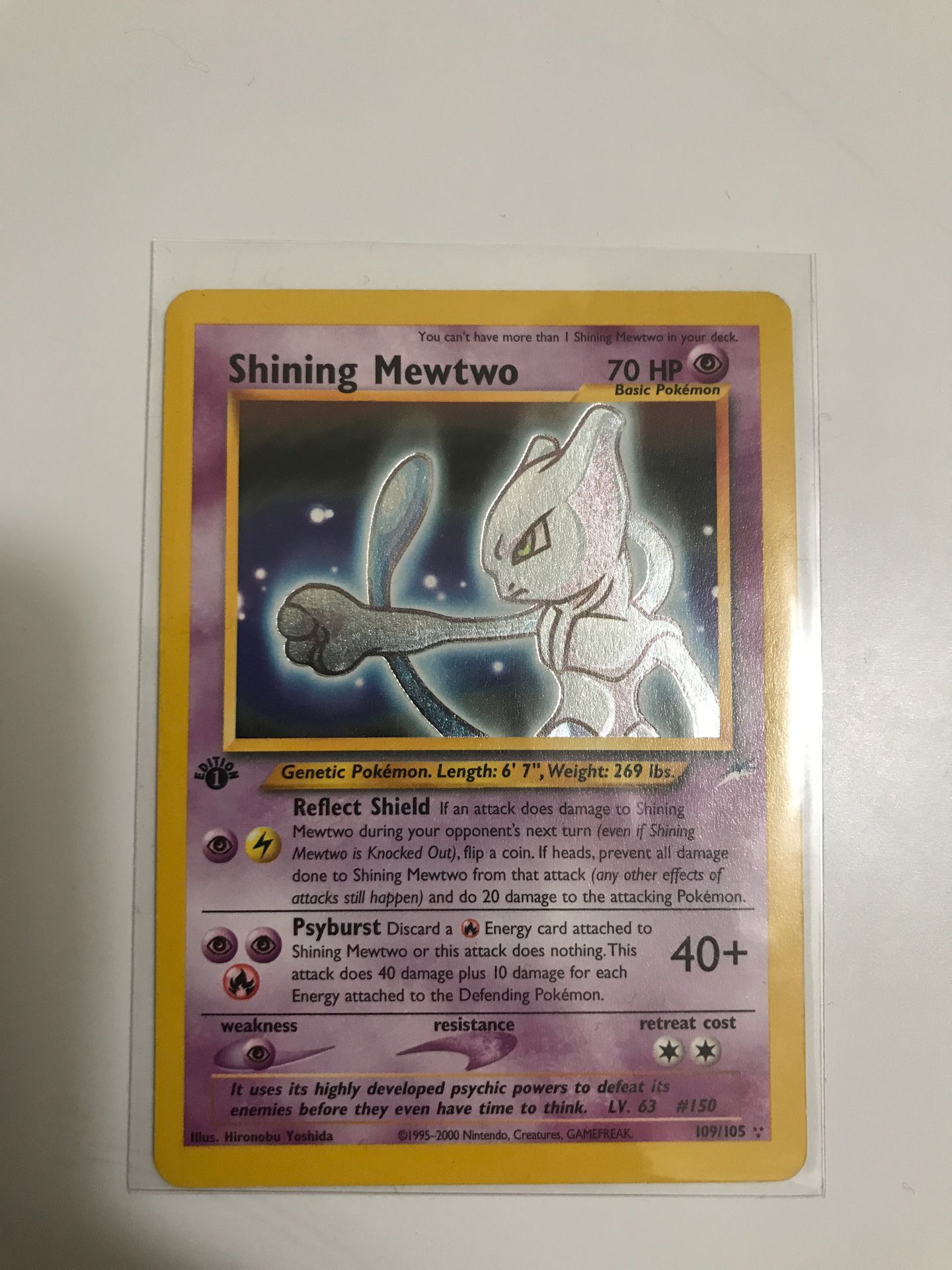 Pokemon 1st Edition Shining Mewtwo