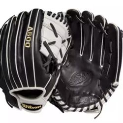 New Wilson A500 Siren 12" Baseball Softball Black Leather Glove 