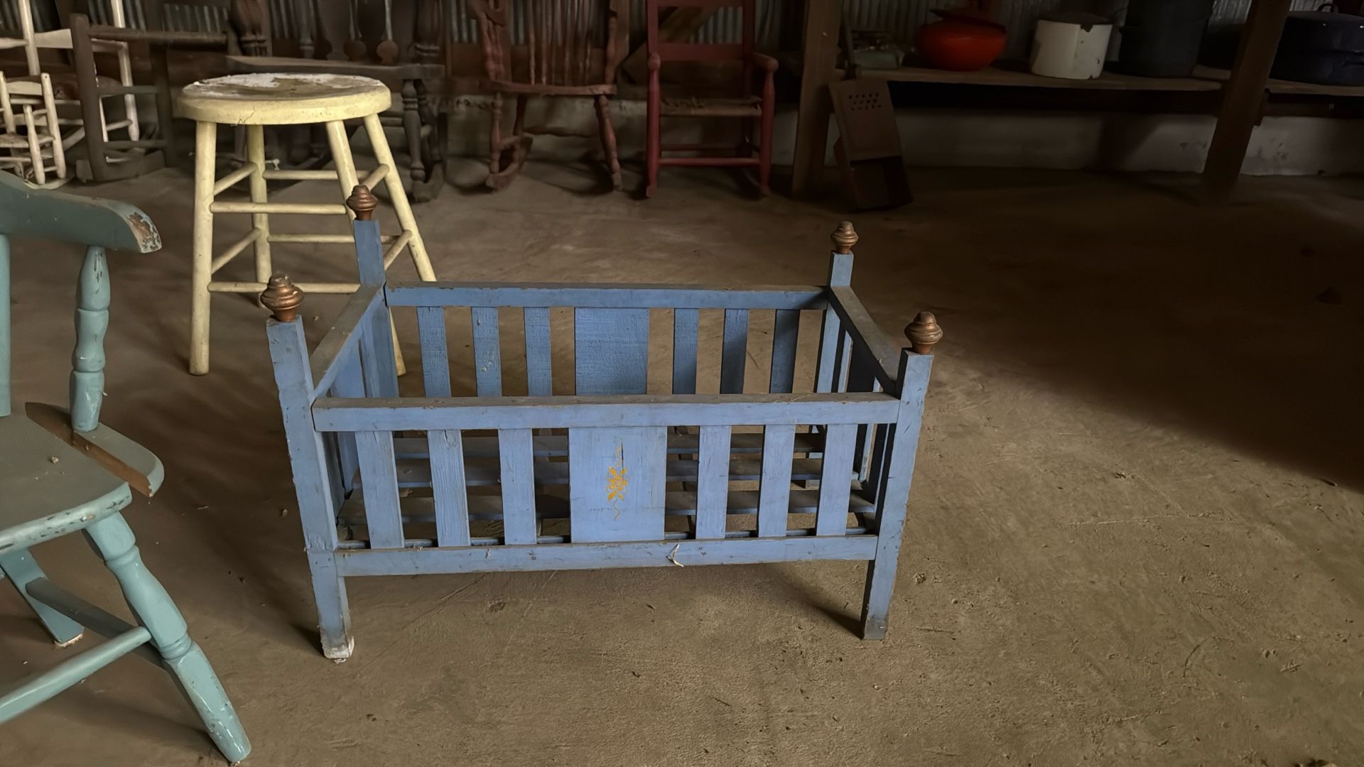 Vintage baby bed