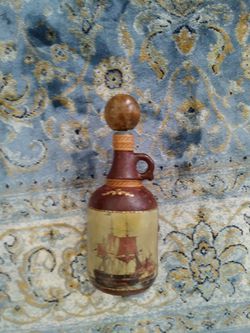 Antique leather bottle