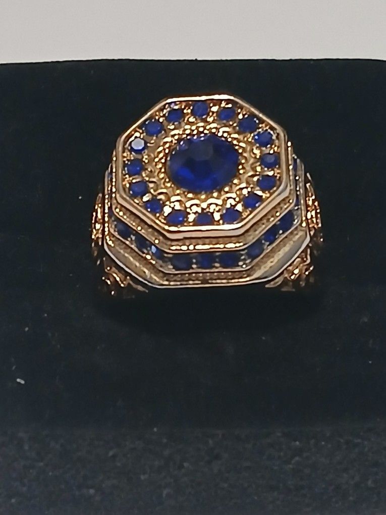 Men's Blue Gemstone Ring