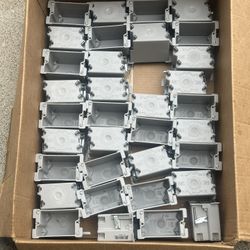 34 NEW Electric Electrical Cut In Boxes Plastic Box Parts Residential Romex