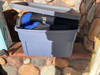 Scuba Tub with multiple items