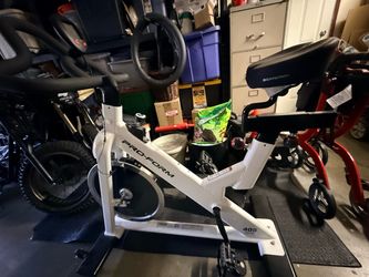 Pro form white Indoor bike machine
