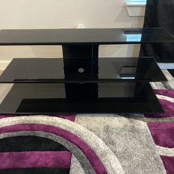 Glass Black TV stand
