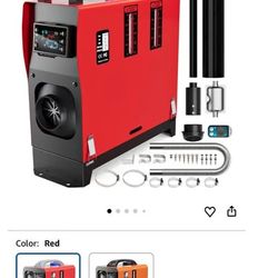 Diesel Heater, 12V 5KW Remote Control & LCD Monitor, All in One with 5L/1.3Gal Fuel Tank, Fast Heati