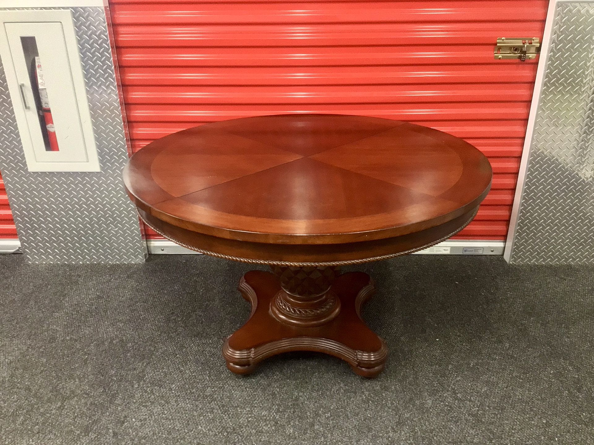 Wood Dining Table With Six Chairs And A Leaf - Will Deliver