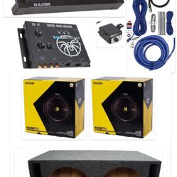 NEW BASS PACKAGE INSTALLED KICKER COMPS C 12”