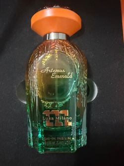 Luca Milan Artemis Emerald Cologne  Full Bottle 100% Authentic  Rare Luxury Fragrance