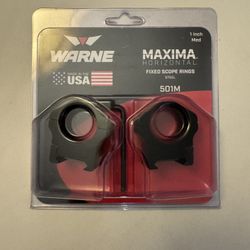 Warne Maxima Rings 1in Medium Height