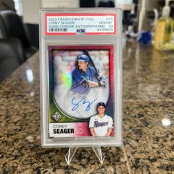 Topps Transcendent Collection Icons Corey Seager Auto /5 PSA 10