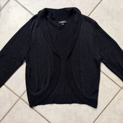 Women’s Black shimmer bolero 3/4 Sleeve Size L