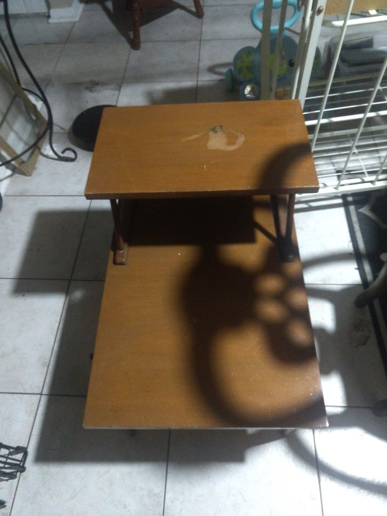 Chair And Mid Century Side Table