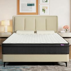 New🔹️12" Queen Size Mattress Hybrid Gel Memory Foam In The Box Seal..