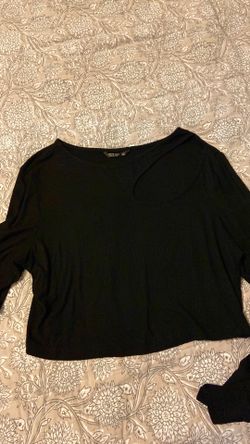 SHEIN black long sleeves top