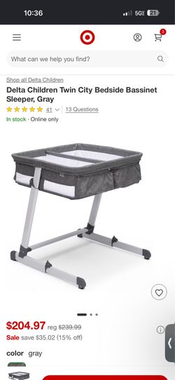 Twin bedside bassinet
