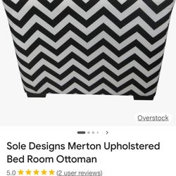 Bed Ottoman White And Black