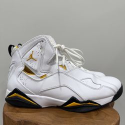 Men's 11.5 Jordan True Flight White/Black-Yellow Ochre 342964 107