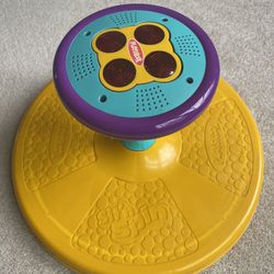 Musical light up sit and spin (yellow) playskool