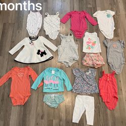 12 Months Baby Girl Clothes With Great Condition 