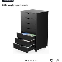 Black Drawer Cabinet