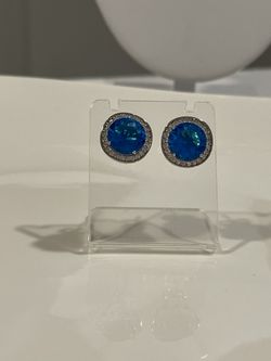 deep blue earrings