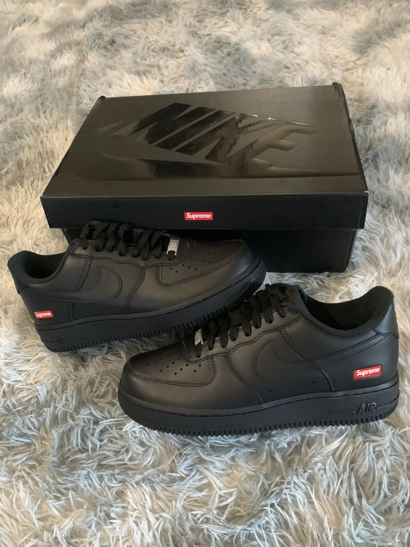 Black Nike Supreme Air Force Ones - Size 11 Men’s