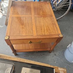 Wood End Table