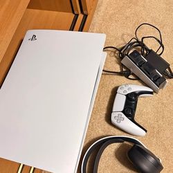 Ps5 Playstation disc console wireless headset+ controller