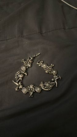 Angels moons and hearts with stones