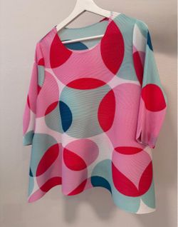 Colorful Abstract Print Top