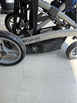 Convaid Adaptive Special Needs Tilt/Recline Wheelchair Stroller – Foldable Medical Mobility Chair