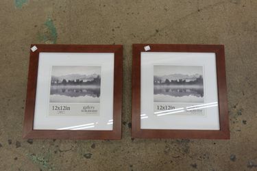12″ x 12″ Gallery Solutions Walnut Square Picture Frame