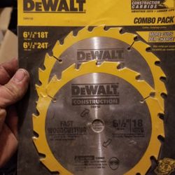 Dewalt New Saw Blades 6.5 18t And 24t