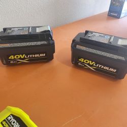 Ryobi Batteries And Charger